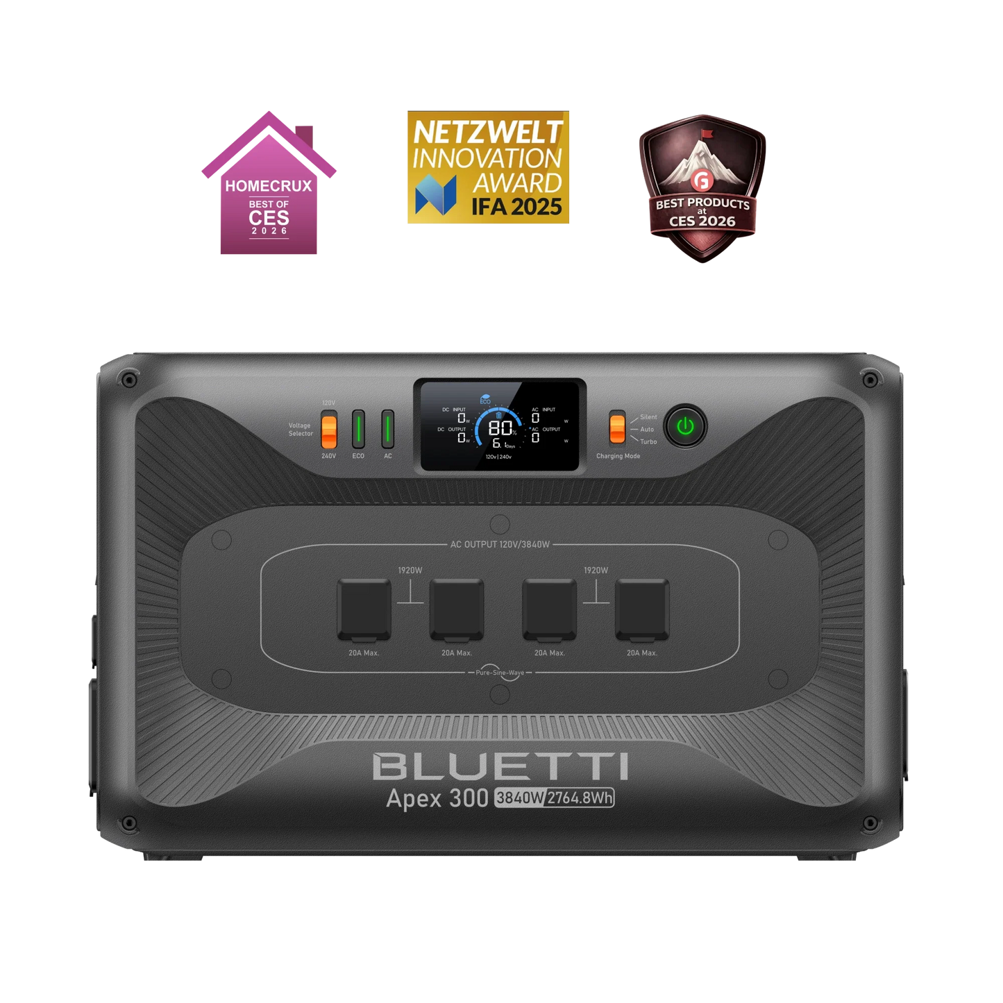 BLUETTI Apex 300 Portable Power Station | 3,840W 2,764.8Wh